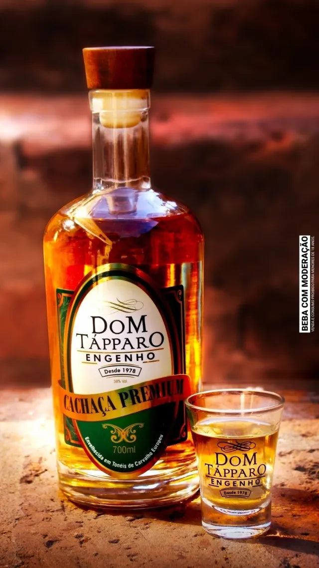Cachaça Premium 3 Anos Carvalho Europeu Dom Tápparo – 700ml (Cópia)