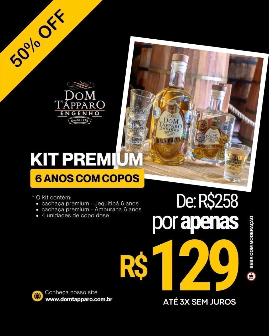 Kit Premium 6 anos com copos (Cópia)